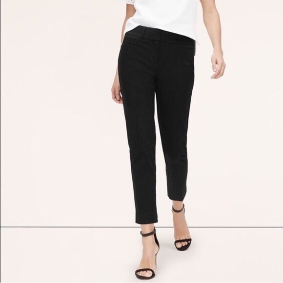 LOFT Pants - LOFT cropped riviera black ankle pants NEW